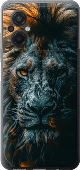 Чехол для Xiaomi Poco M5 Лев в сумерках