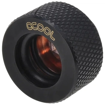 Фітинг Alphacool HT 13mm HardTube compression fitting G1/4 - knurled - deep black (17189)
