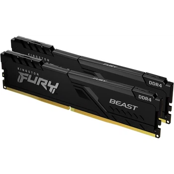 Модуль пам'яті Kingston FURY Beast Black DDR4-3200 32GB (2x16GB) CL16-18-18 1.35V XMP (KF432C16BB1K2/32WP)