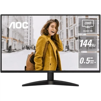 Монітор 27' AOC Q27B36X (2K) 2560x1440 IPS 144Hz 0,5ms, 300cd/m², Adaptive Sync, HDMI, DisplayPort