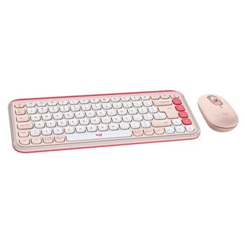 Комплект клавіатура та мишка Logitech POP Icon Combo Bluetooth UA Rose (920-013142)