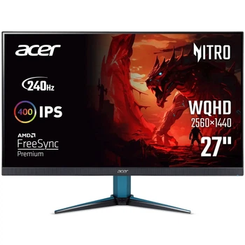 Монітор 27' Acer Nitro VG272UW2bmiipx (UM.HV2EE.201) 2560x1440 (2K) IPS 240Hz 1ms, 400cd/m², 8-Bit, FreeSync, 2xHDMI, DP
