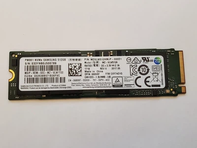 Накопитель SSD M.2 NVMe 512Gb SAMSUNG PM961 MZVLW512HMJP Б/В