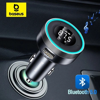 FM-модулятор Baseus Energy Column Bluetooth 5.0 2xUSB 3.4A