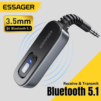 Bluetooth 5.1 AUX адаптер Essager ES-BT10 RX/TX Type-C