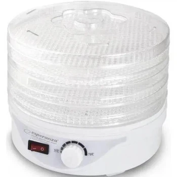 Сушилка для фруктов и овощей Esperanza 250 Вт 5 л с 8 температурными режимами и 4 прозрачными лотками для дома