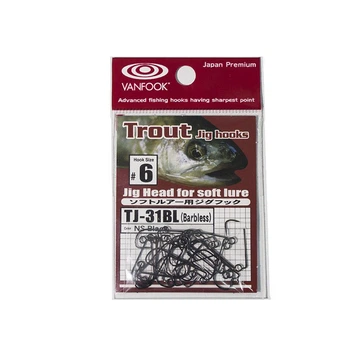 Крючок Vanfook TJ-31BL NS Black #6 (25 шт.), черный(FS_0FE80976F301)