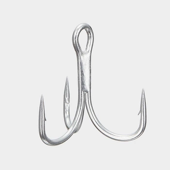 Крючок Vanfook DT-68S Treble Hook Heavy Silver, #1, 4 шт.(FS_C5A5167BC0AE)