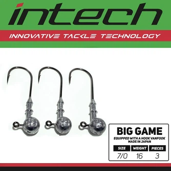 Джиг-головка Intech Big Game Puncher No7/0, 16 г (3 шт.) для щуки, судака и сома(FS_55952C8BFA22)