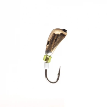 Мормышка Intech Ice Jig Уралка с отверстием (капля + кембрик), Ø4,0 мм, 1 шт., #01, золото(FS_4C913B2D56FE)