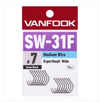 Крючок Vanfook SW-31F Spoon Experthook, Wide Gape Medium Wire, 16 шт., #7(FS_68238128ABCB)