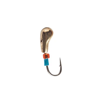 Мормышка Intech Ice Jig Клюшка с отверстием, Ø2,5 мм, 1 шт., #01, золото(FS_625DD4877589)