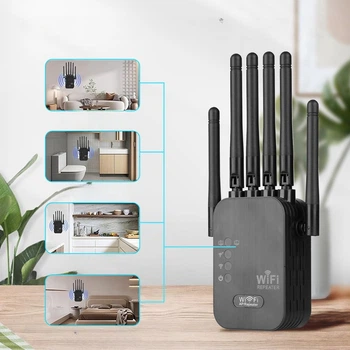Беспроводной Wi-Fi репитер усилитель сигнала для дома квартиры, роутер, точка доступа