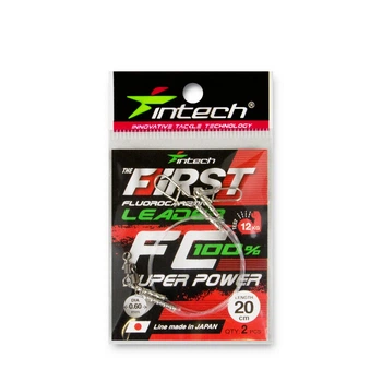 Поводок флюорокарбоновый Intech FC First Leader 20 см (2 шт.), 0,60 мм, 12,00 кг(FS_8075F7FFB0DD)