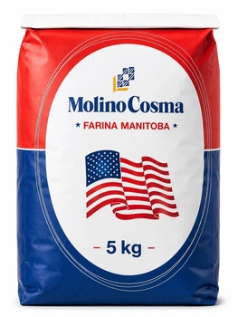 Борошно манітоба пшеничне італійське Manitoba Molino Cosma (Tipo 0) 5 кг високобілкове (14%) з м'яких сортів пшениці для панеттоне паски хліба піци та здобного тіста