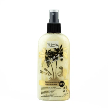 Олія для сасмаги кокосово-морквяна Top Beauty Coconut oil + carrot oil SPF15 (200 ml)