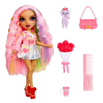 Rainbow High Pretty in Paris - Kia Hart, Soft Pink 11" Fashion Doll