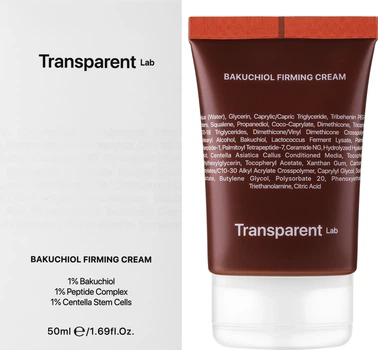 Зміцнювальний крем для обличчя з бакучіолом Transparent Lab Bakuchiol Firming Cream 50 ml