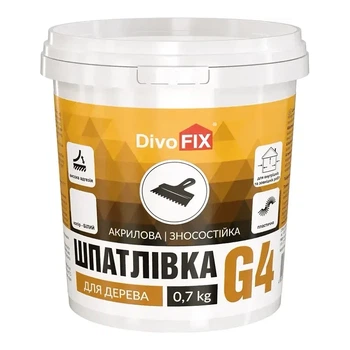 Шпатлівка Дивоцвіт G4 для дерева 700 г 0.7 кг