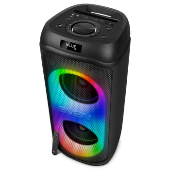 Портативная акустическая система SVEN PS-1050, 200 Вт, Bluetooth, RGB-подсветка, караоке, микрофон, Black