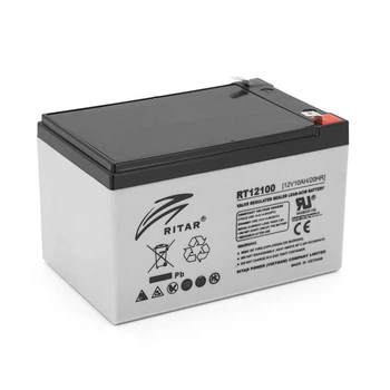 Акумуляторна батарея AGM RITAR RT12100, Gray Case, 12V 10.0Ah ( 151 х 65 х 111 (117 ) ) Q10 (UG-2978)