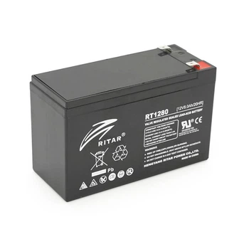 Акумуляторна батарея AGM RITAR RT1280, Black Case, 12V 8.0Ah( 151 х 65 х 94 (100) ) Q10 (UG-40971)