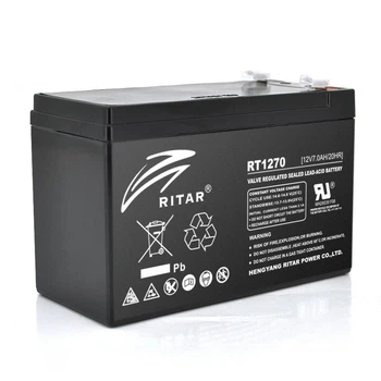 Акумуляторна батарея AGM RITAR RT1270B, Black Case, 12V 7.0Ah ( 151 х 65 х 94 (100) ) Q10 (UG-8218)