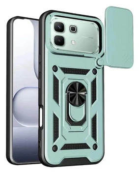 Чехол Camshield c кольцом-подставкой на Infinix Note 60 (X6879) / green