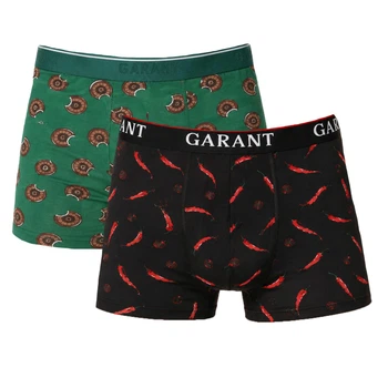 Трусы мужские боксёри хлопковые комплект 2 шт Garant (310-2) р.52(XL) разноцветные