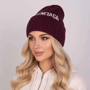 Женская шапка Balenciaga 56-58 Марсала