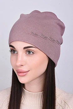 Женская шапка Flirt Космея 56-58 Мокко