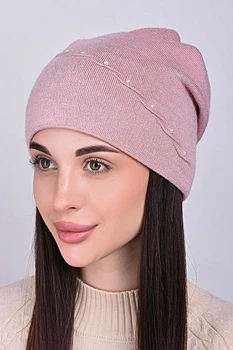Женская шапка Flirt Вербена 56-58 Светлая пудра