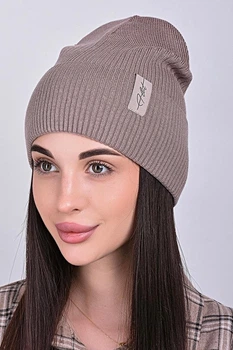 Женская шапка Flirt Оскар 56-58 Серебристый беж
