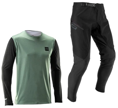 Комплект велоэкипировки Leatt MTB 1.0 Gravity Ride Kit Mist Green, размер 34/L