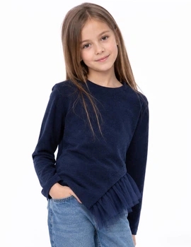 Свитшот для девочки Sly 502В синий 128