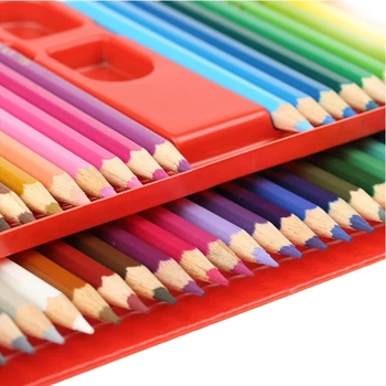 Набор цветных карандашей Faber-Castell Classic Knight на масляной основе, 48 цветов, карандаши для рисования, цветные карандаши, 115848, красная жестяная коробка, для эскизов и художественных зарисовок.