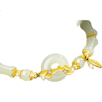 Браслет Grace Girl Suisui із пряжкою безпеки для жінок, Hetian Jade, з бісеру, легкі розкішні ювелірні вироби, подарунок на День матері 520 на день народження для дівчини