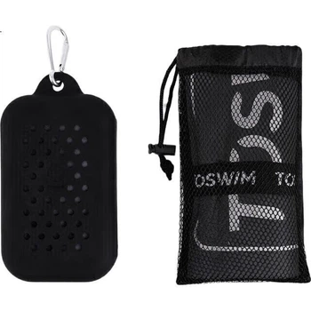 Швидковисихаючий банний рушник TOSWIM, рушник для плавання, спортивний фітнес-поглинаючий рушник, дорожній рушник, швидковисихаючий пляжний рушник, чорно-сріблястий S-2 Новинка