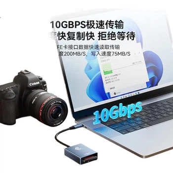 Картридер Acasis Type-C3.2 CFexpress Type-B, 10 Гбіт/с, кард-рідер для камери, сумісний з ноутбуками Apple 15/Mac/iPad для читання CR-3001