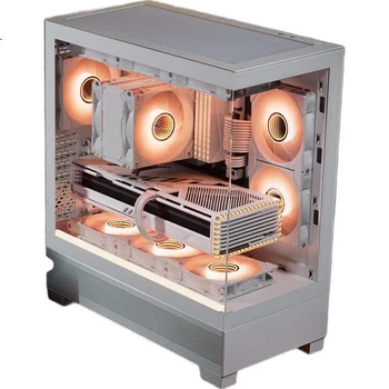 Корпус для материнської плати PHANTEKS XT523 View White Seaside View із загартованого скла Full-View ATX для настільного комп'ютера (бічна світлова стрічка ARGB/підтримка водяного охолодження 360 мм/Type-C)