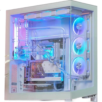 PHANTEKS D30 Building Block Version Anti-Leaf 12cm Case Water Cooling Radiator ARGB Temperature Control Fan (30mm Thick, 7 Blades High Air Pressure, Wireless Cable Splicing, 3-Seat Set, White)