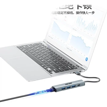 Розширювальний концентратор Acer USB 3.0 на Gigabit Ethernet, адаптер мережевого кабелю для ноутбука, конвертер RJ45, розширювальна док-станція для робочого столу