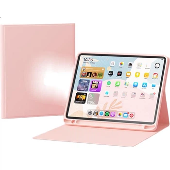 Защитный чехол BOW Hangshi HC018 для iPad 2019/20, совместим с планшетами 10,2 дюйма, подходит для Apple Air 4/5, съемный магнитный чехол с держателем для стилуса, розовый цвет «вишневый цветок».