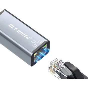 ULT-Unite адаптер Apple для Ethernet 100 Мбіт/с, перетворювач мережевого порту Lightning на RJ45, двопортовий зарядний пристрій для iPhone, планшета iPad Pro, мережевий кабель-адаптер, 0,5 метра