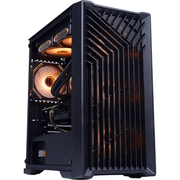 Корпус для комп'ютера Wanjia Accordion Black, малий корпус для настільного комп'ютера Matx, скляна бічна панель, підтримує водяне охолодження 240 В, організатор кабелів, USB 3.0, окремий відсік для блока живлення, пилонепроникний та легкий в очищенні