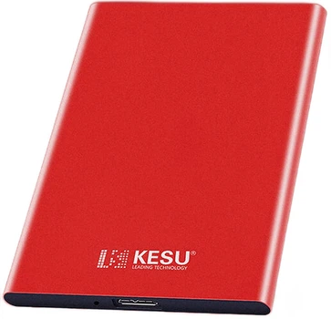 Портативний жорсткий диск KESU 500 ГБ, механічна флешка великої ємності, USB 3.0, K201, 2,5 дюйма, яскраво-червоний колір, для зберігання файлів і фотографій, резервного копіювання, великий обсяг пам'яті.