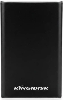 Жесткий диск KINGIDISK SLIM100 1 ТБ USB 3.0 внешний 2.5 дюйма металлический, черный