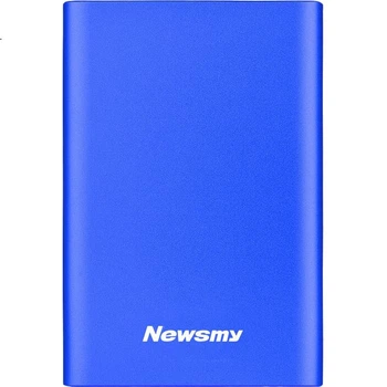 Зовнішній жорсткий диск Newsmy 500 ГБ, механічний металевий, серії Mingyue, USB 3.0, 2,5 дюйма, сапфірово-синій, 112 Мбіт/с, стабільний та міцний, великий USB-накопичувач