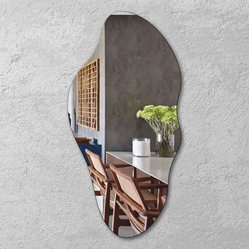 Зеркало настенное Manzana Asymmetric Oval Mirror 140х70см