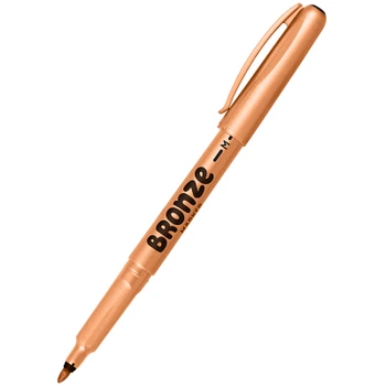 Маркер Centropen Bronze 2670, для надписей на любых поверхностях, на водной основе, бронзовый цвет металлик, круг (2670/14)